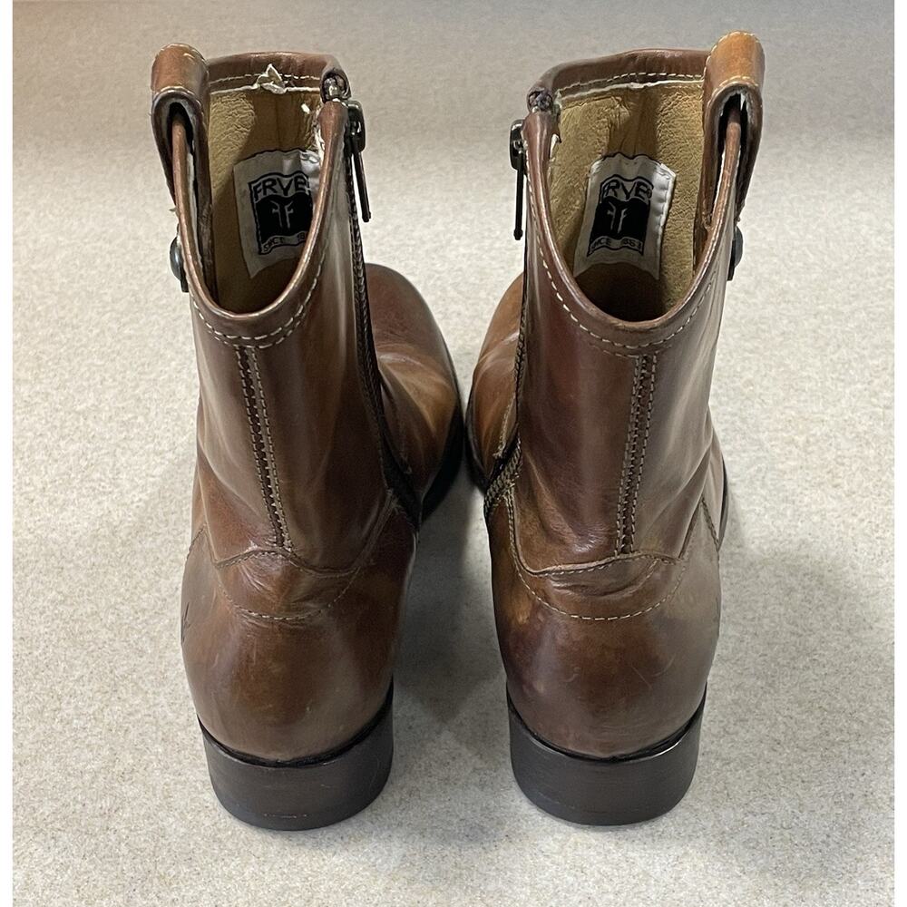 Women's Size 6B Frye Boots Melissa Button Short Brown Riding Style 77897-Western - Picture 3 of 13